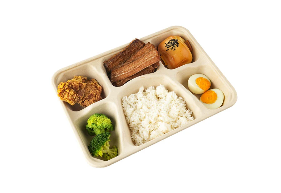 6 Compartments Food Containers With Lid