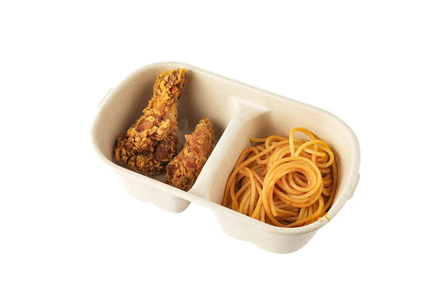 Two Food Packaging Containers With Identical Compartments