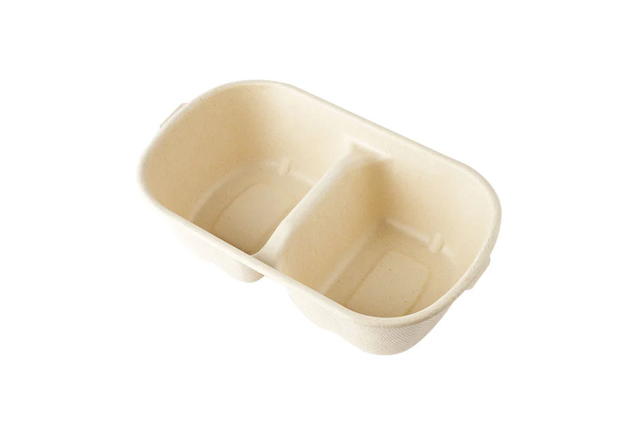Two Food Packaging Containers With Identical Compartments