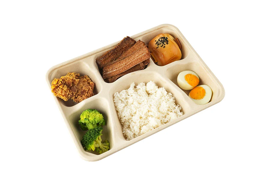 6 Compartments Food Containers With Lid