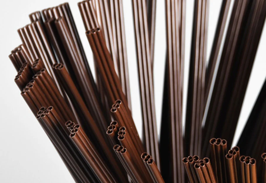 Degradable PLA Three-Hole Coffee Straw