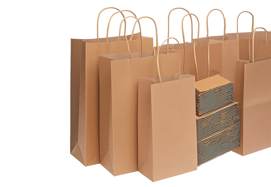 Reusable Eco-Friendly Custom Paper Bags with Handle