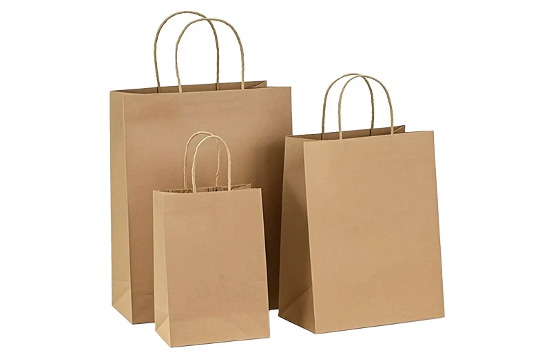 Reusable Eco-Friendly Custom Paper Bags with Handle
