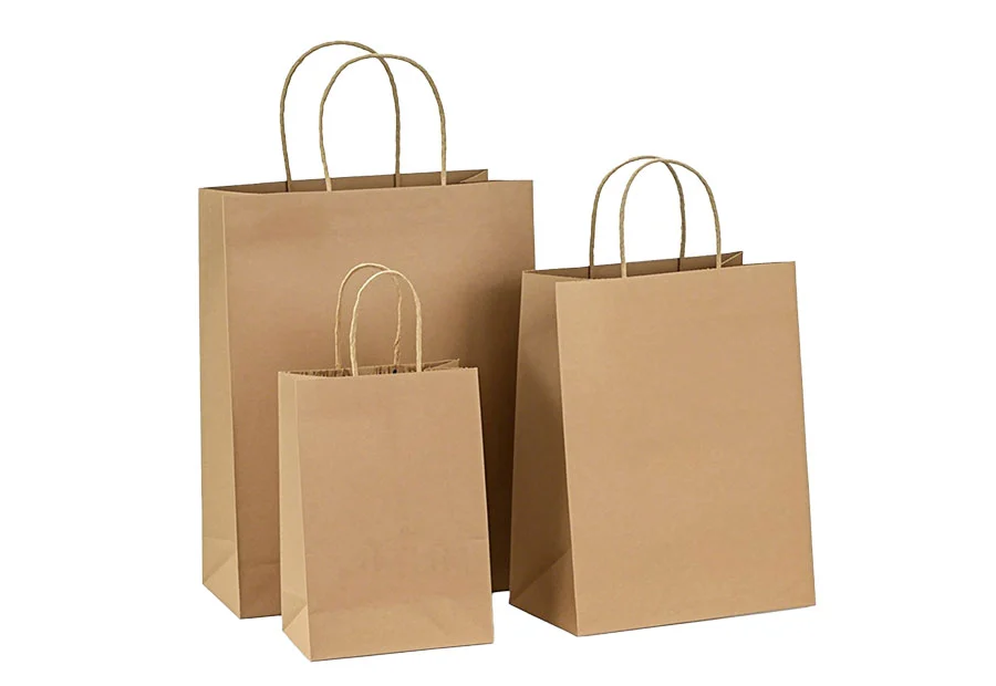 Reusable Eco-Friendly Custom Paper Bags with Handle