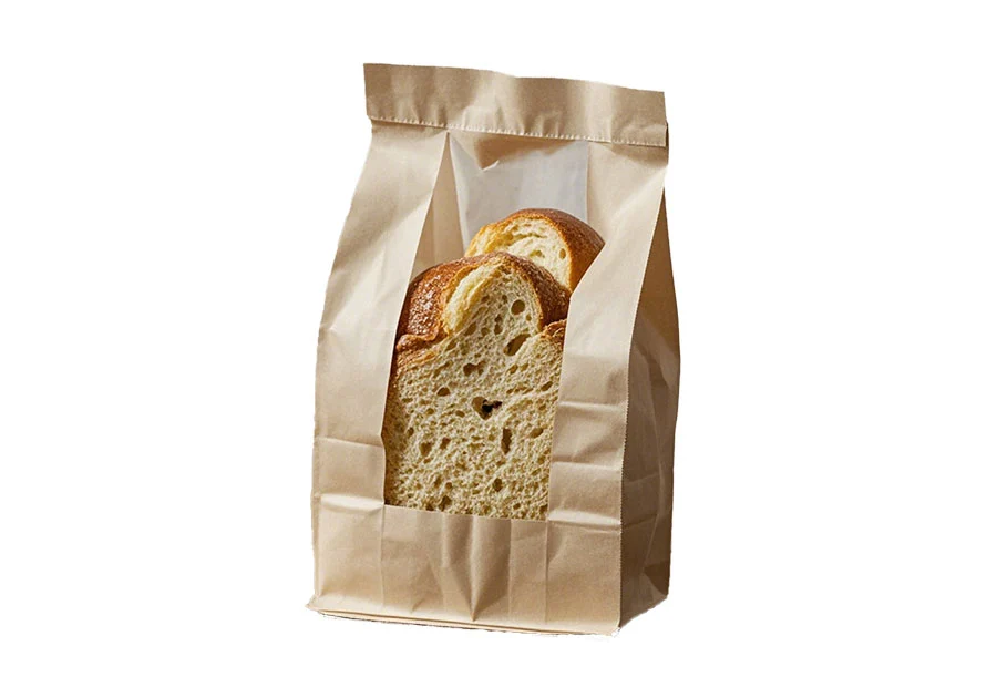 Biodegradable Custom Paper Bags with Clear Window Wholesale