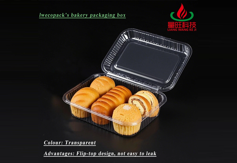 Square PET Plastic Food Packaging Box