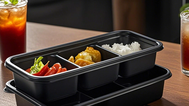 Elevate Your Meal Prep with Our Stylish Black Lunch Boxes!