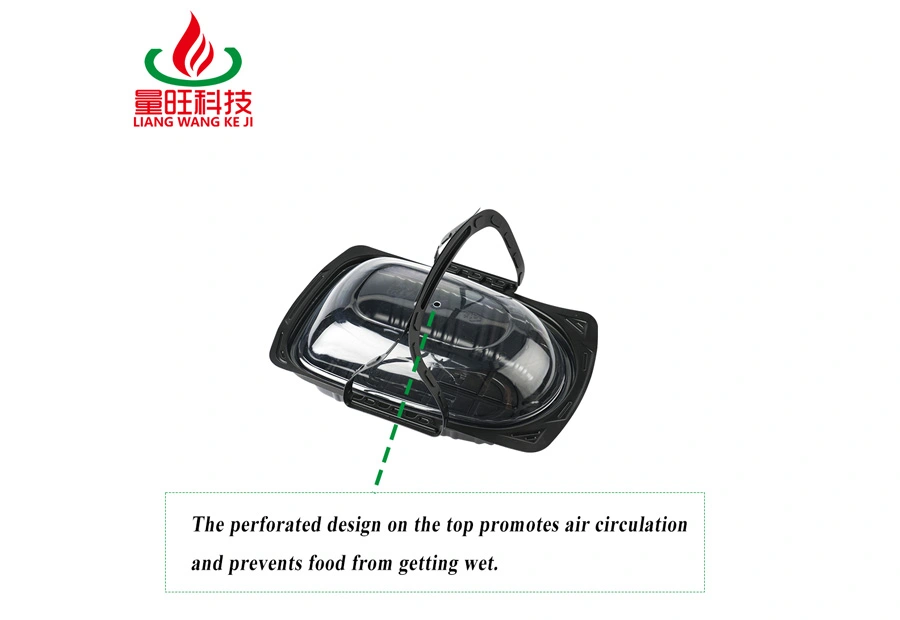Black Medium Roast Chicken Container