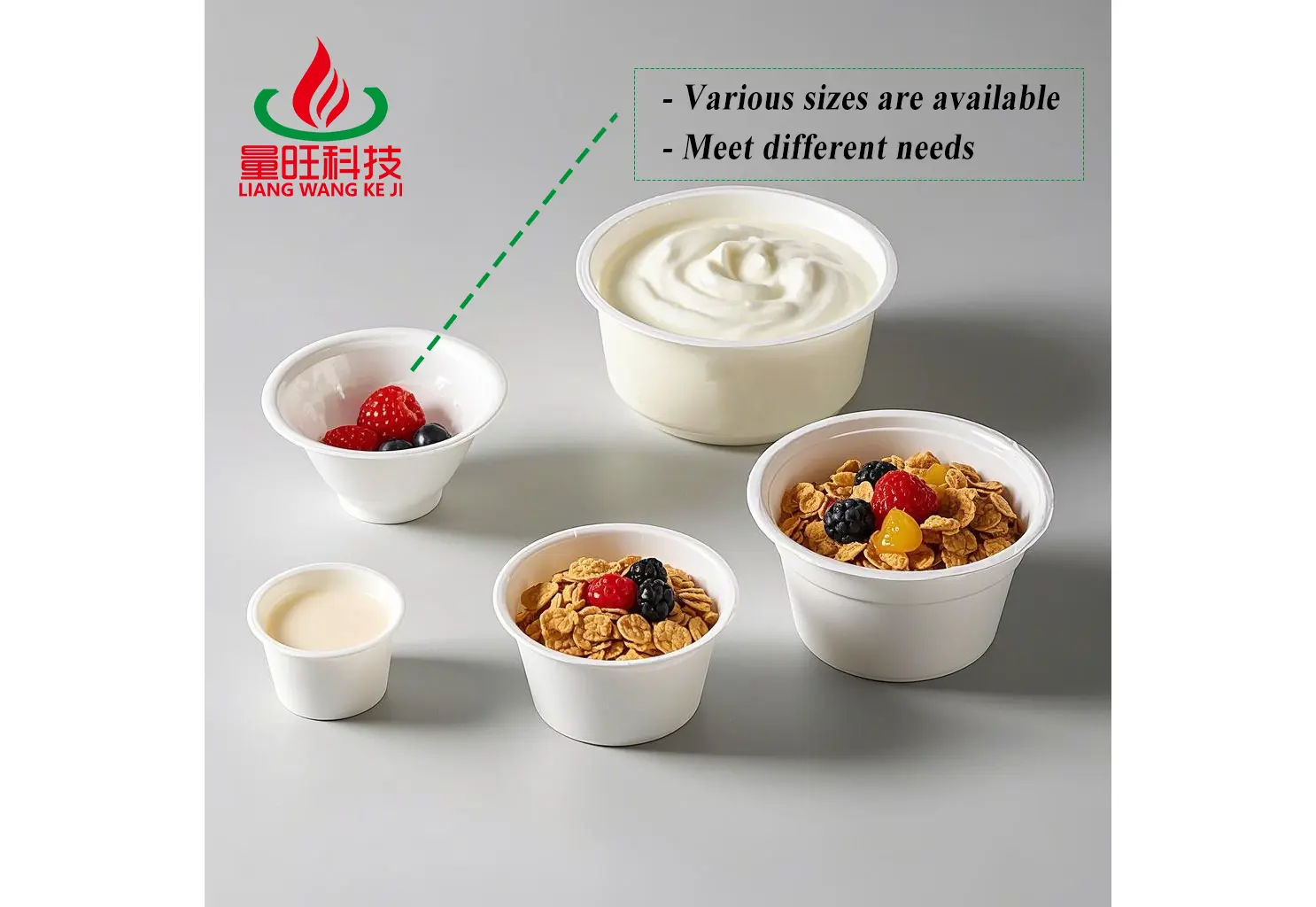 Plastic 4 oz White Yogurt Cup