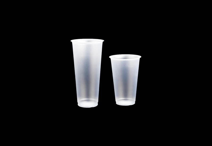 500ml PP disposable frosted plastic cup