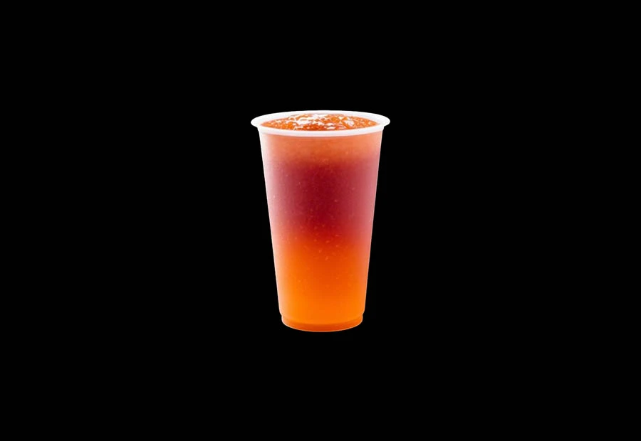 500ml PP disposable frosted plastic cup