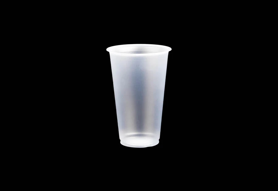 500ml PP disposable frosted plastic cup